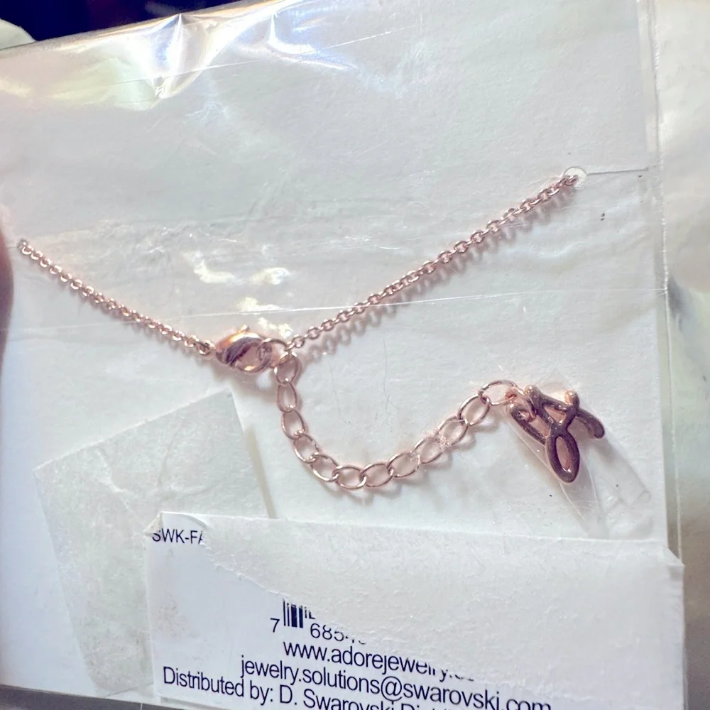 ADORE jewelry rose-gold plated bracelet w/Swarovski crystal NWT